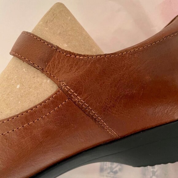 NEW DANSKO FAWNA CHESTNUT BROWN MARY JANES LEATHER COMFORT SHOES WOMENS 40 9 9.5 - Picture 8 of 15